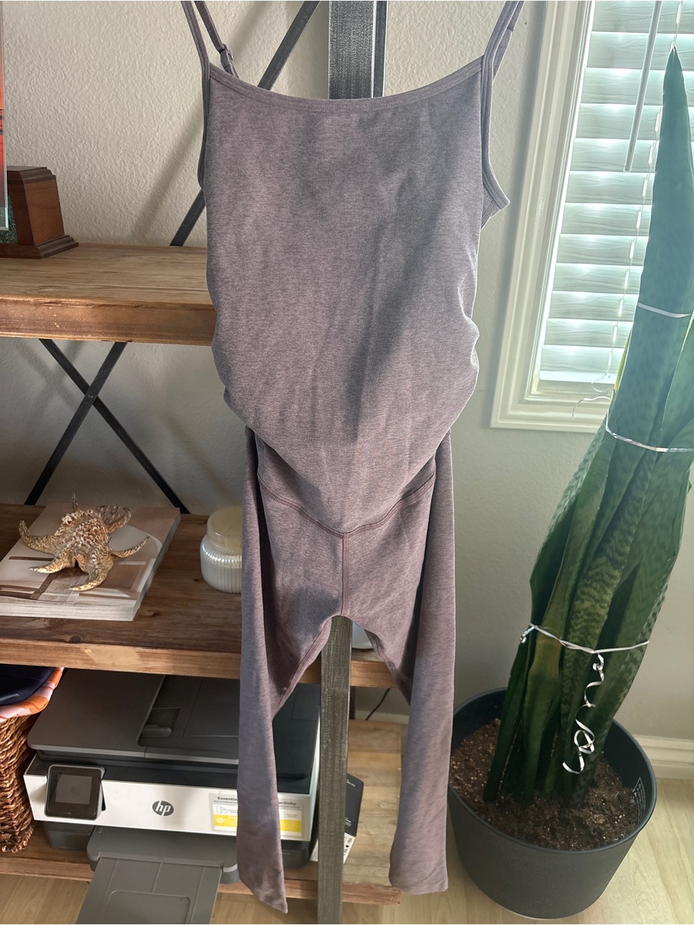 Beyond Yoga Beyond the Bump Uplevel Maternity Jumpsuit Sz S